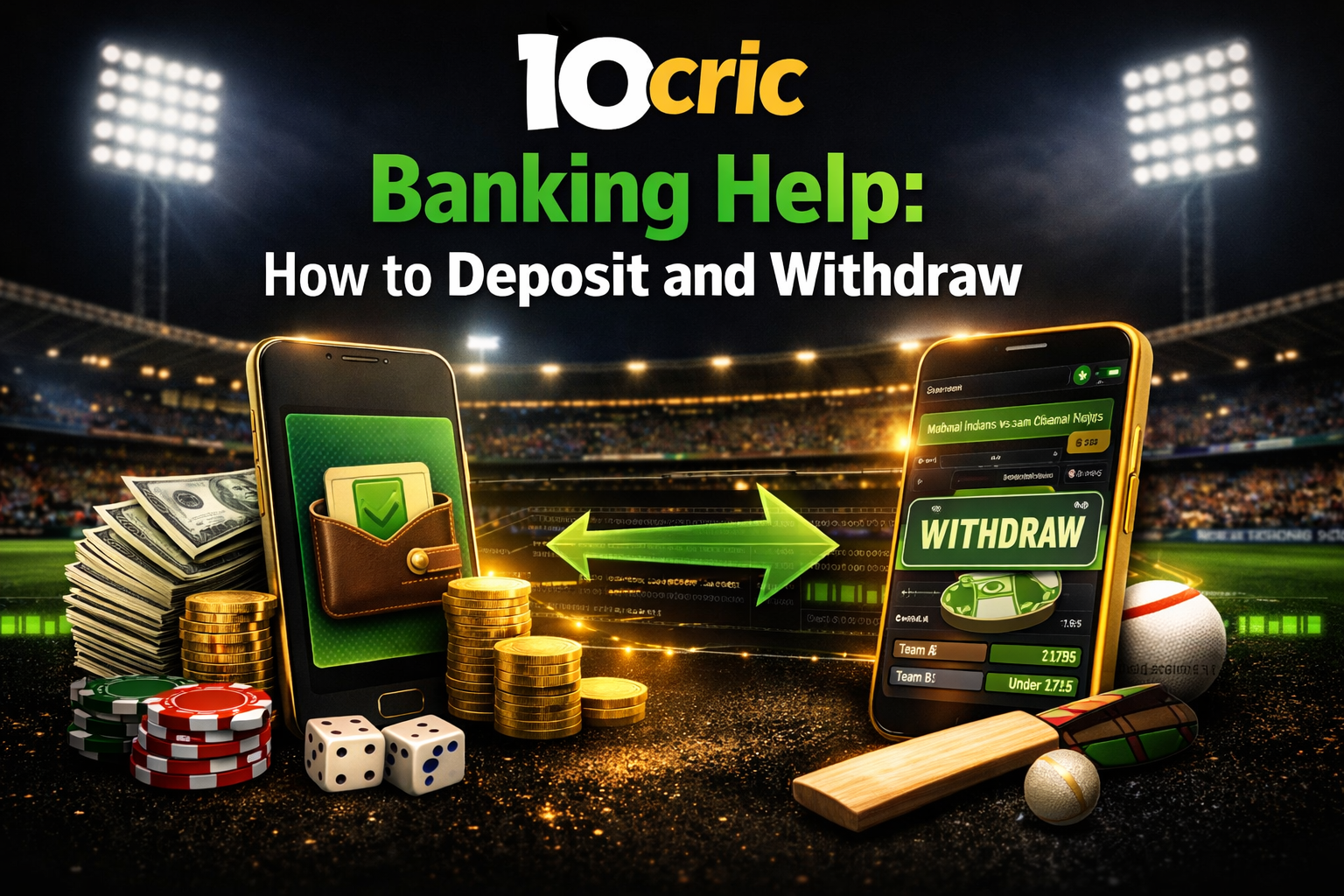 10cric Deposit and Withdrawal Guide