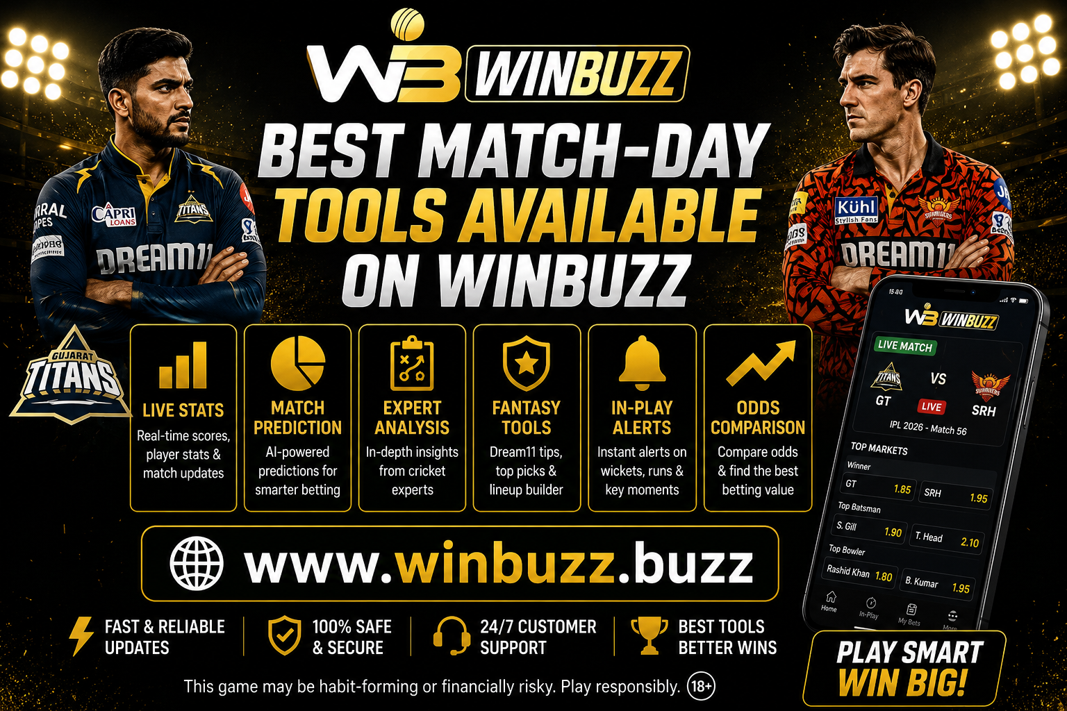 Best Match-Day Tools Available on Winbuzz