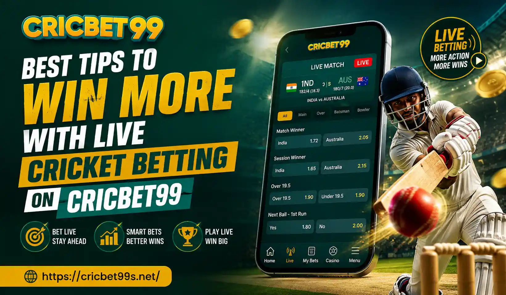 Best Tips to Win More with Live Cricket Betting on Cricbet99