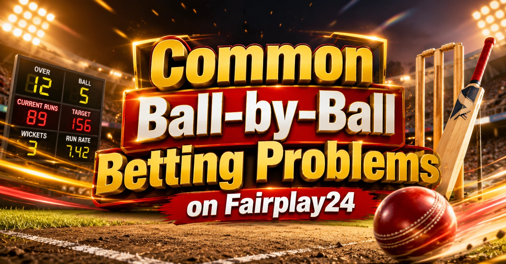Common Ball-by-Ball Betting Problems on Fairplay24