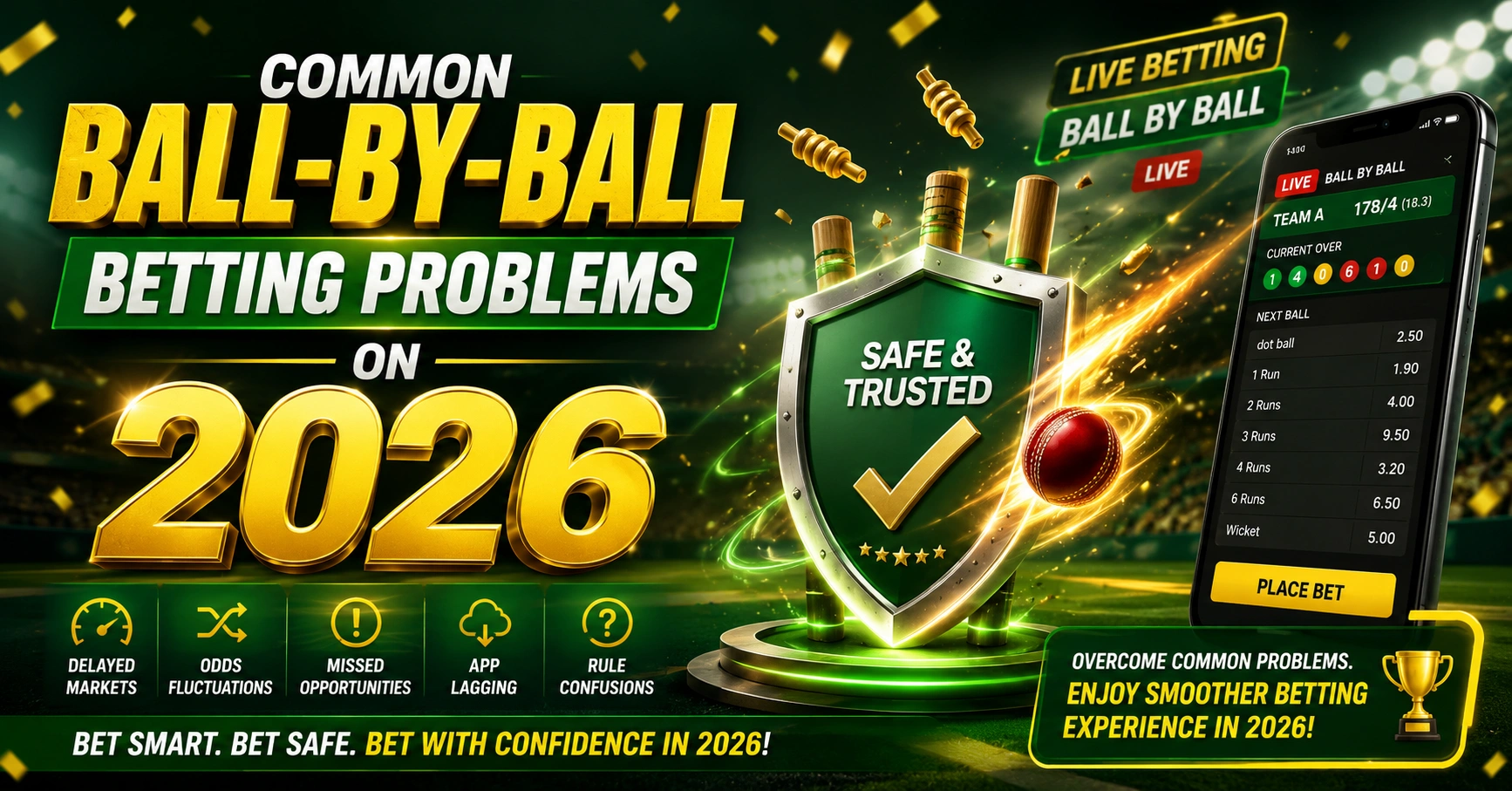 Common Ball-by-Ball Betting Problems on Lotus365