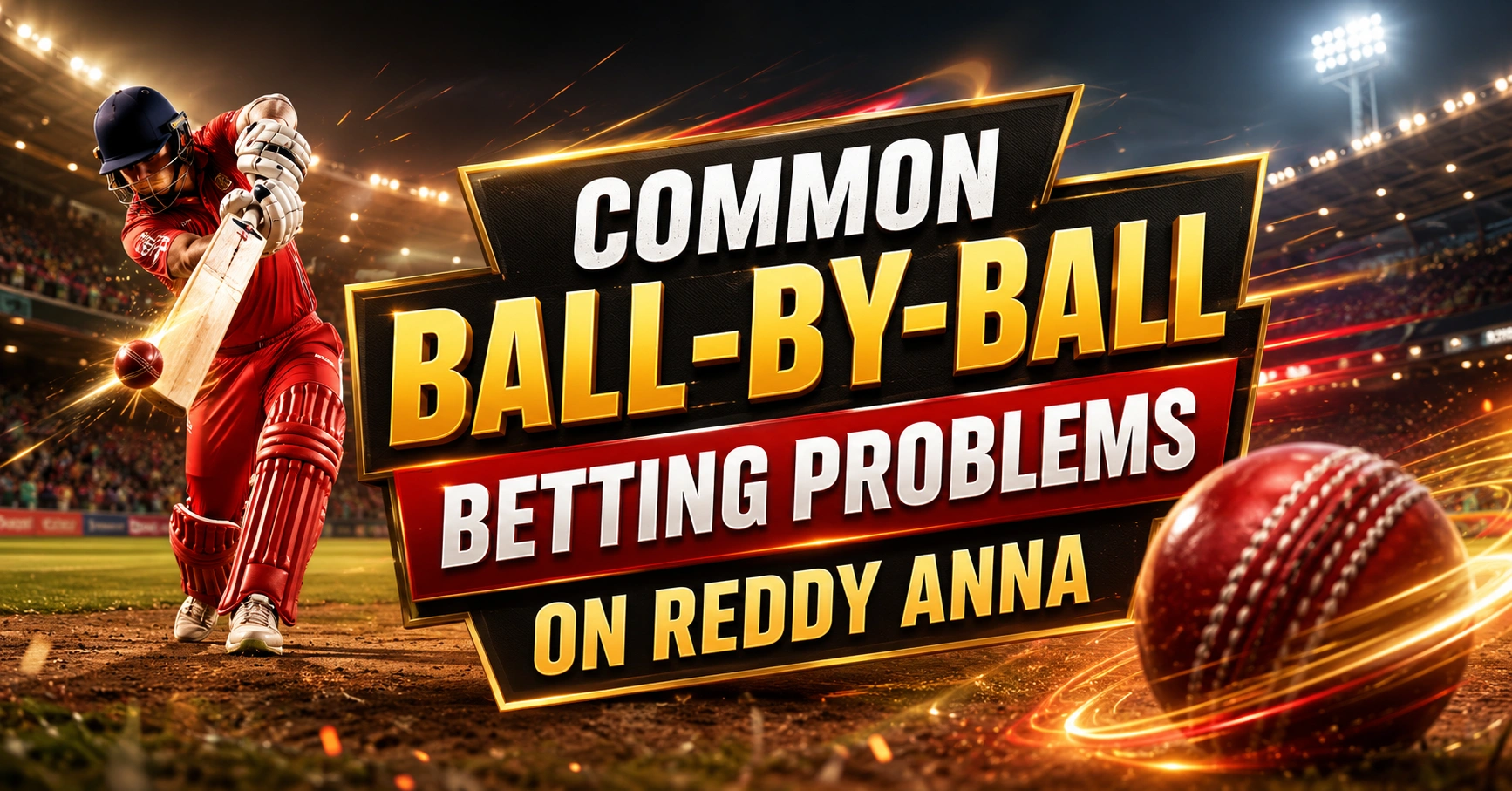 Common Ball-by-Ball Betting Problems on Reddy Anna