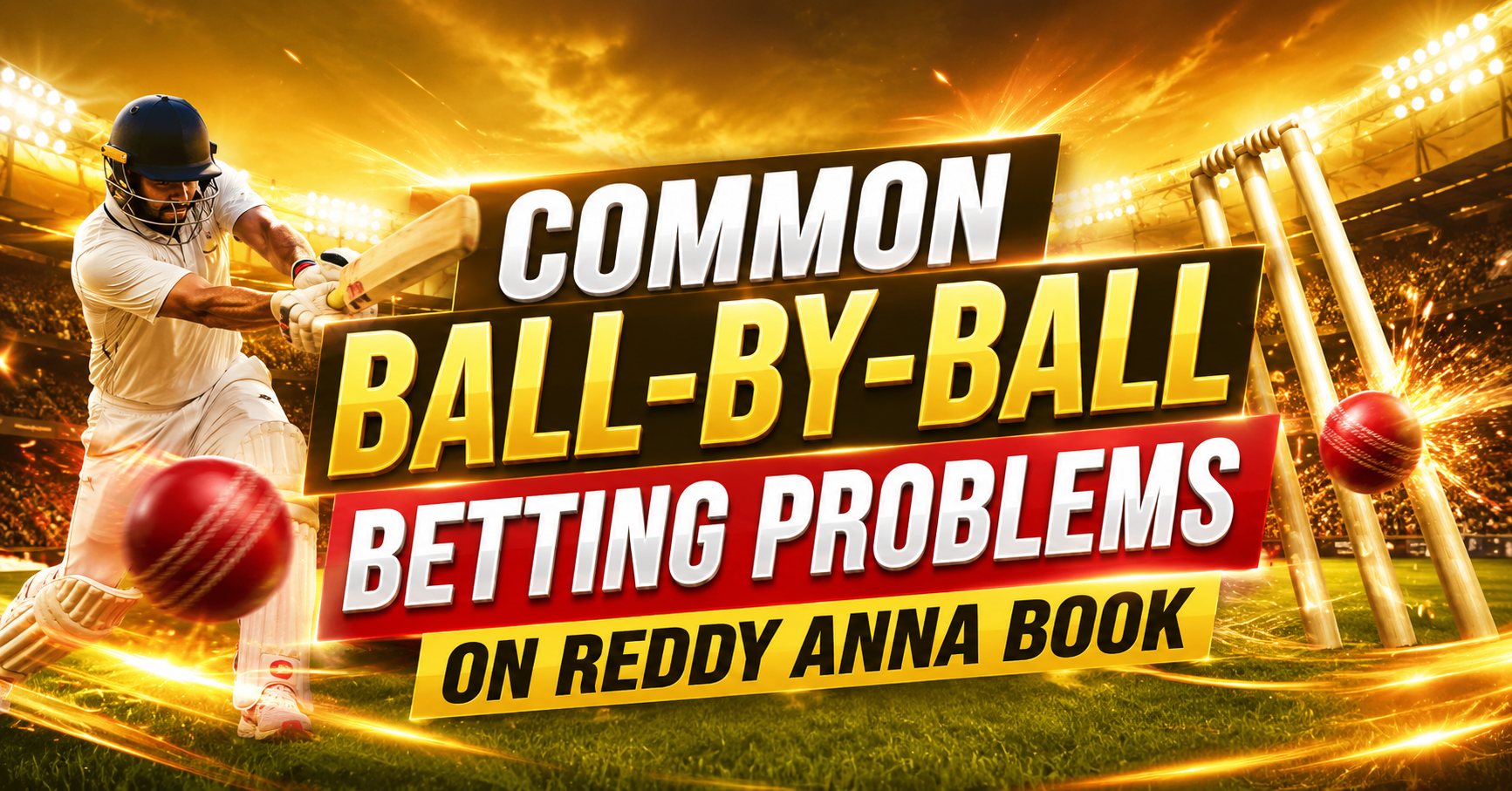 Common Ball-by-Ball Betting Problems on Reddy Anna Book