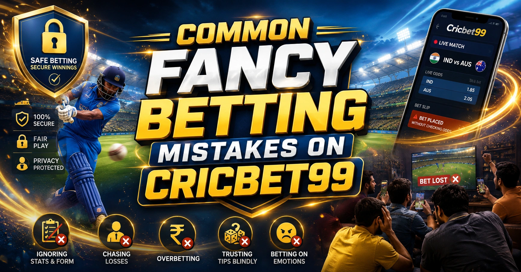 Common Fancy Betting Mistakes on Cricbet99