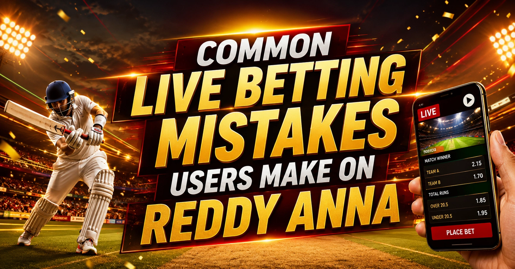 Common Live Betting Mistakes Users Make on Reddy Anna