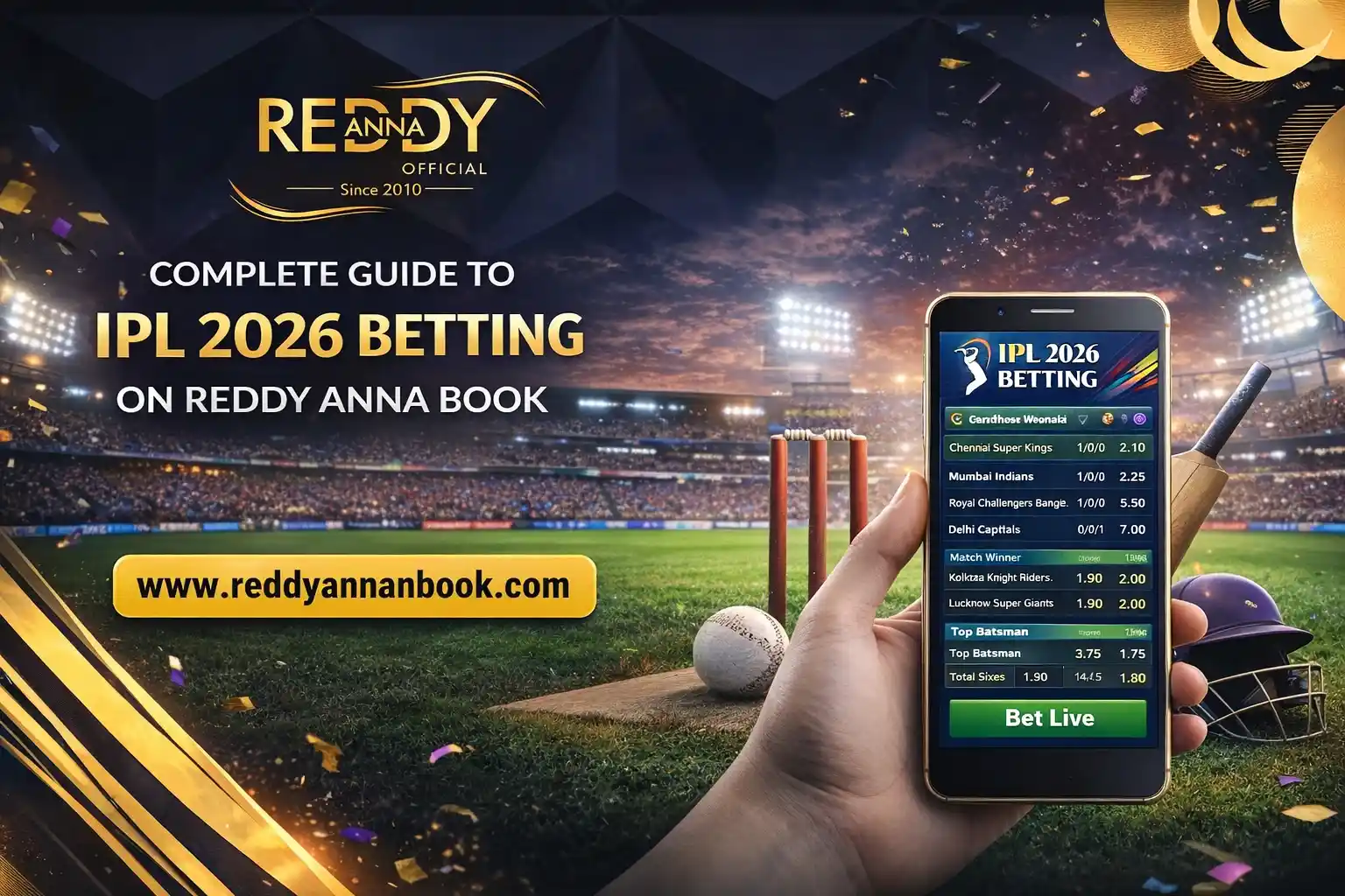 Complete Guide to IPL 2026 Betting on Reddy Anna Book