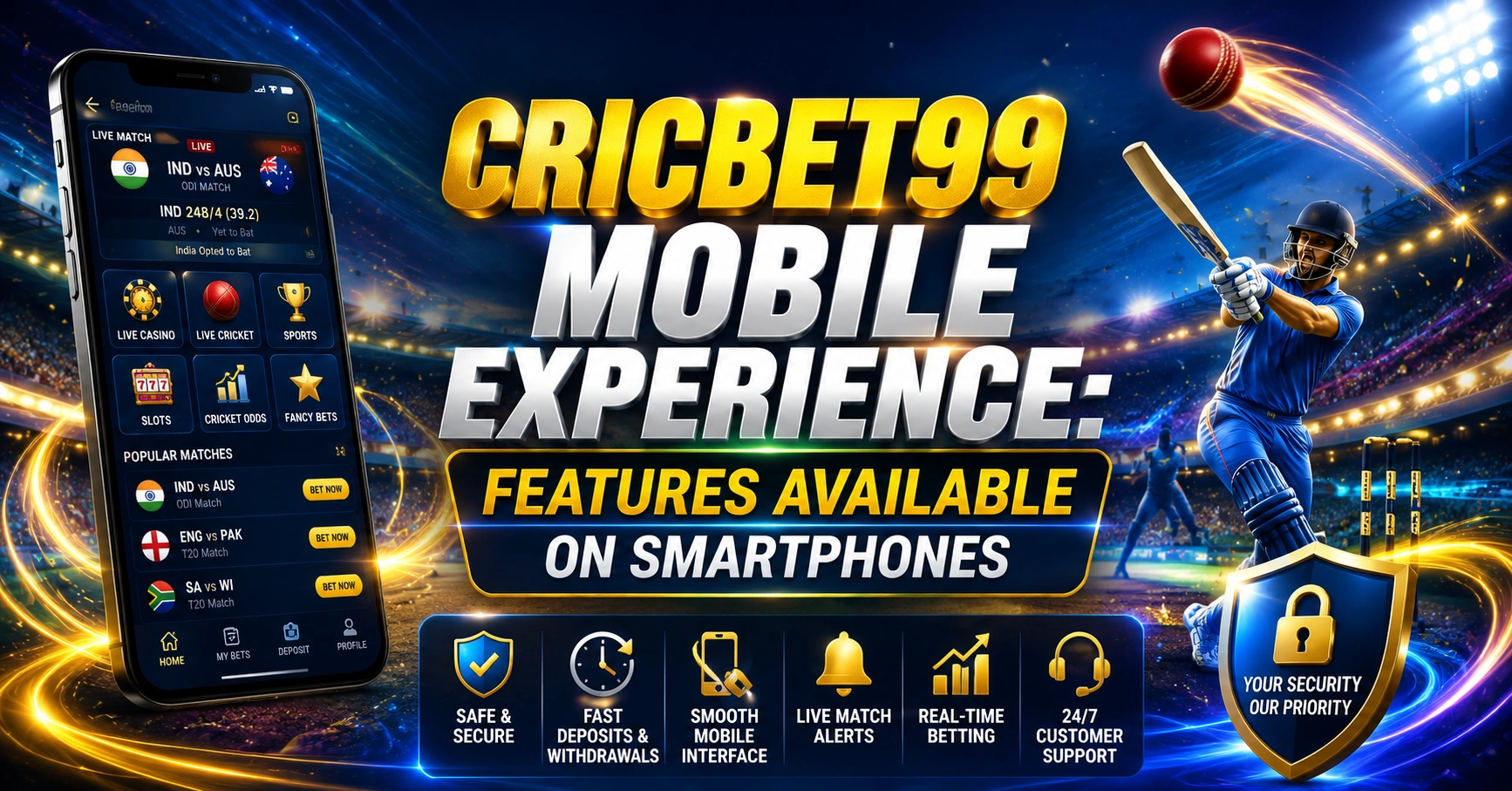 Cricbet99 Mobile Experience: Features Available on Smartphones