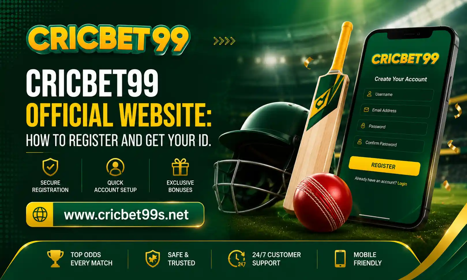 Cricbet99 Official Website: How to Register and Get Your ID