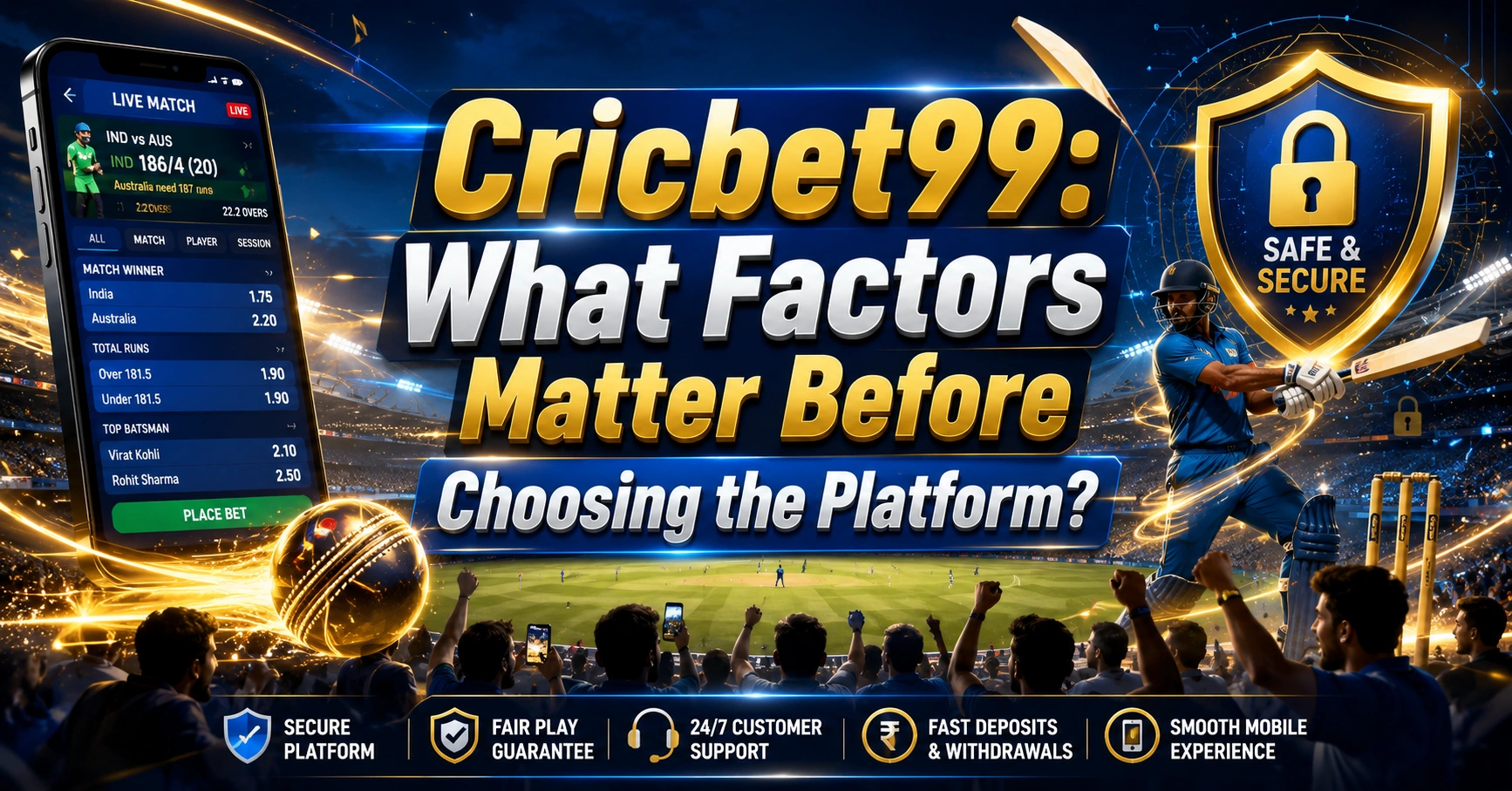 Cricbet99: What Factors Matter Before Choosing the Platform?
