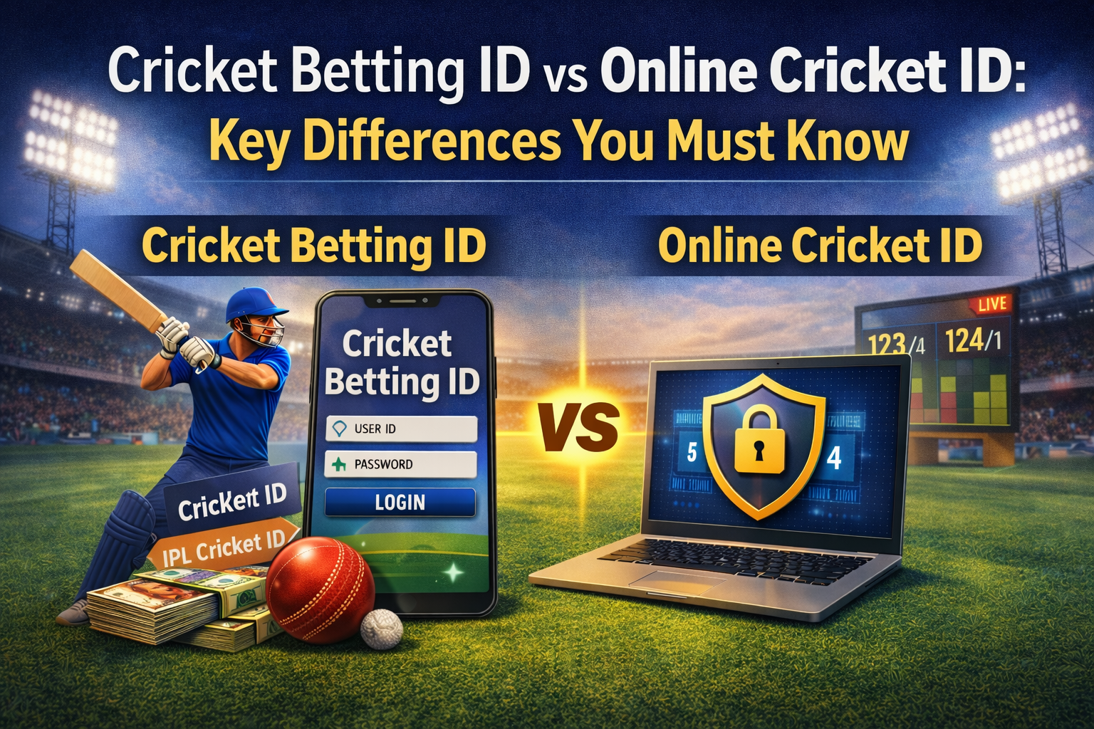 Cricket Betting ID vs Online Cricket ID: Key Differences You Must Know