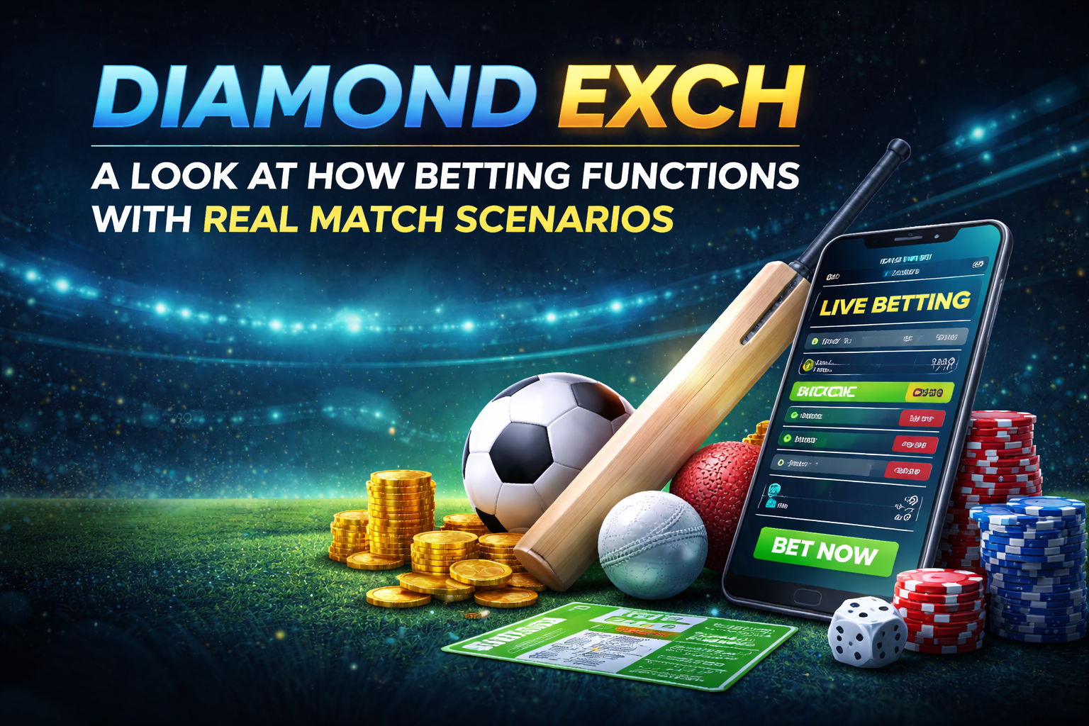 Diamond Exch A Look at How Betting Functions with Real Match Scenarios
