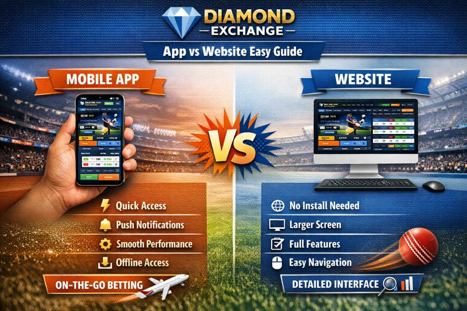 Diamond Exchange App vs Website Easy Guide