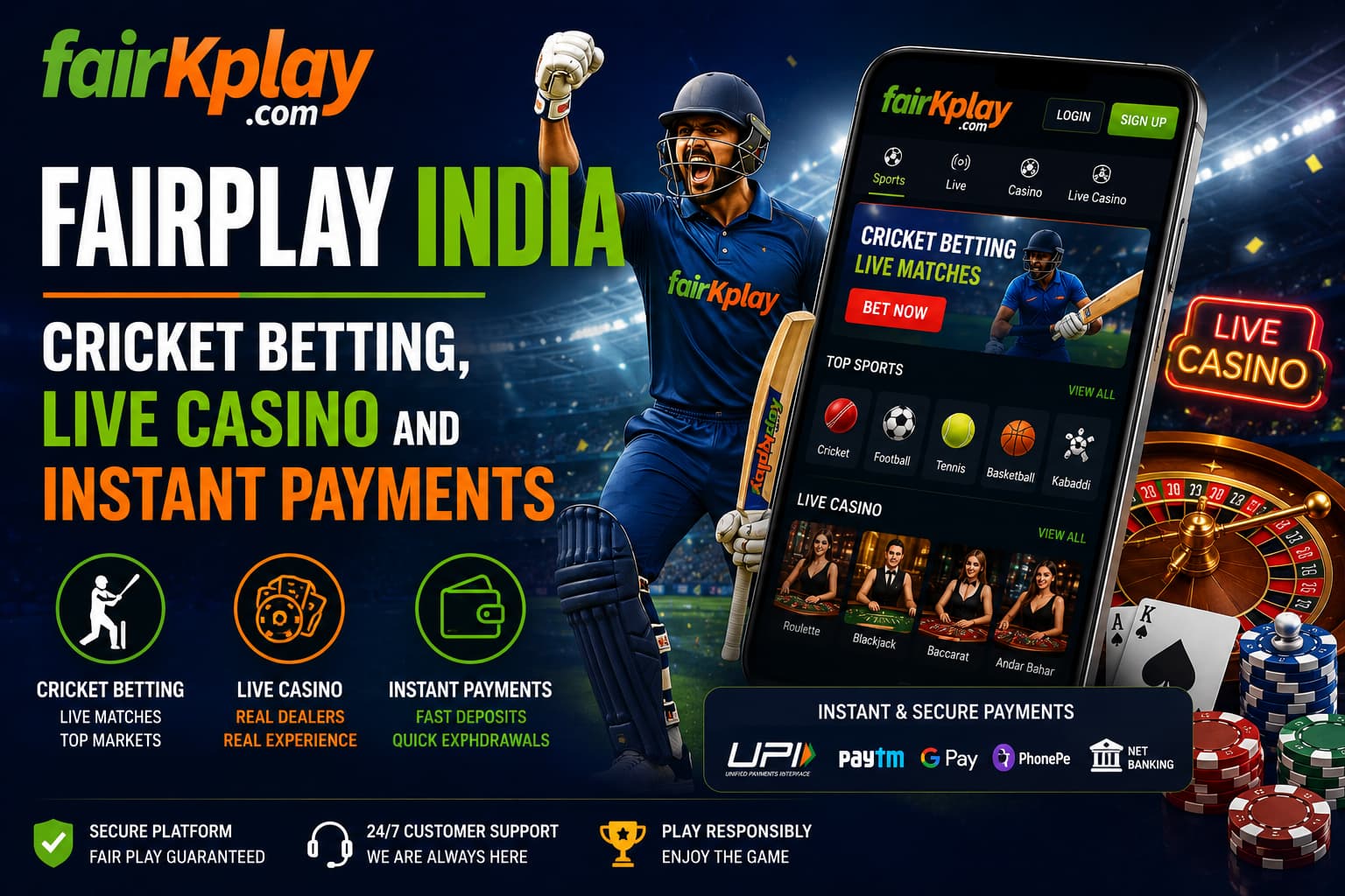 Fairplay India – Cricket Betting, Live Casino & Instant Payments
