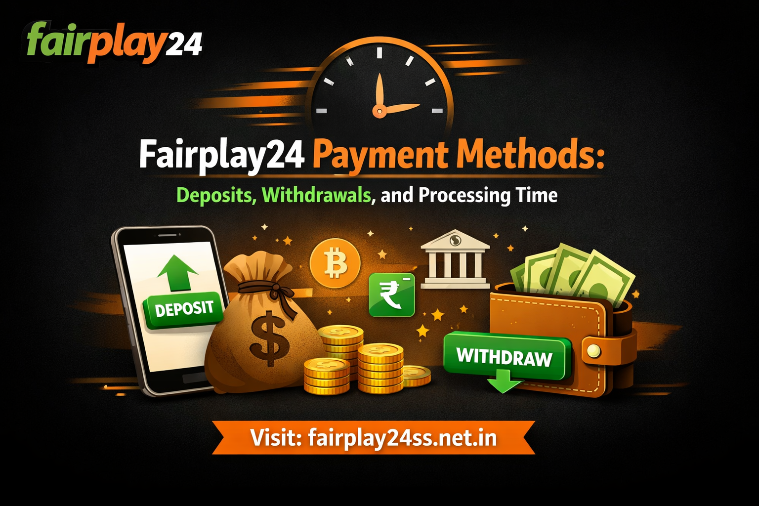 Fairplay24 Payment Methods: Deposits, Withdrawals, and Processing Time