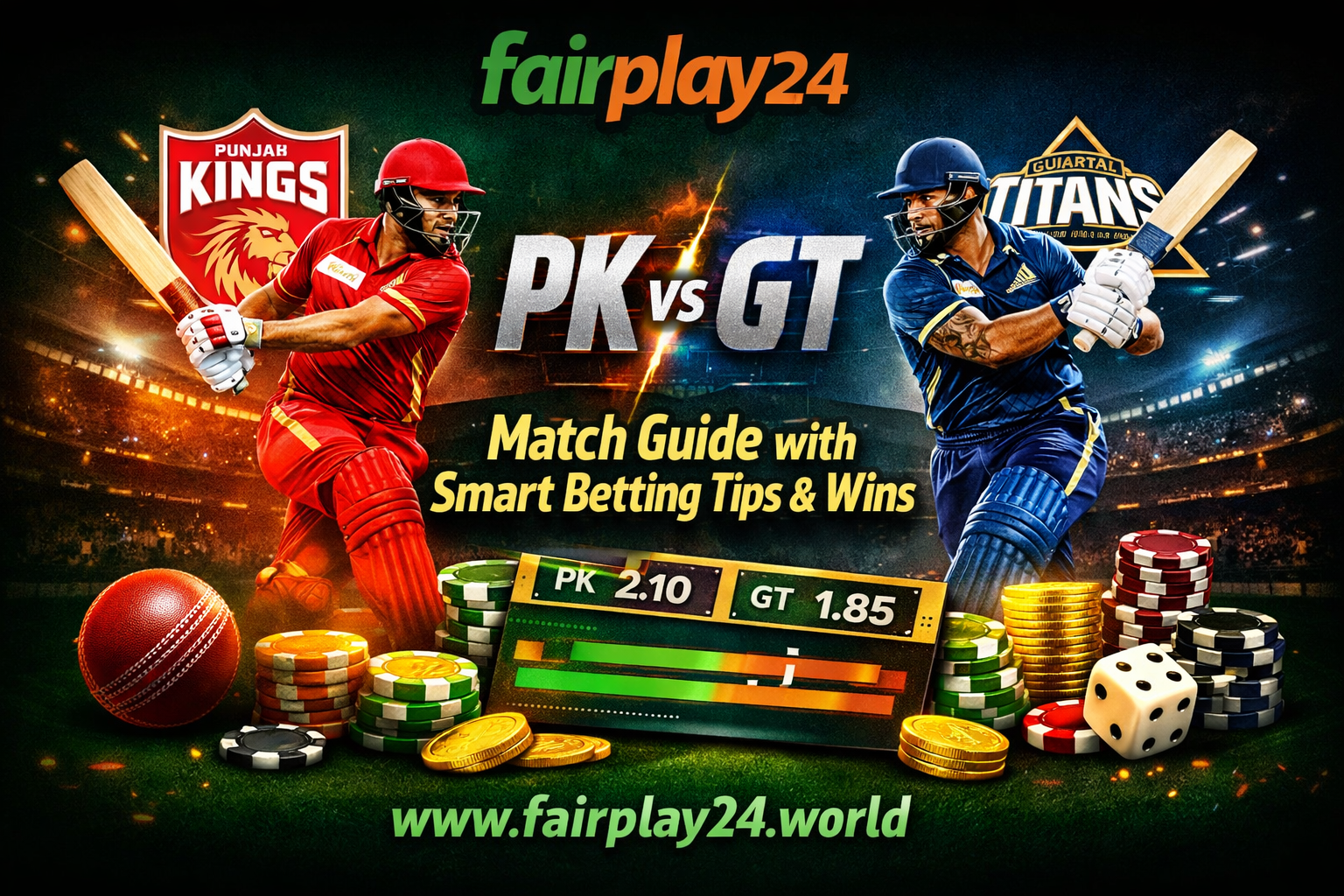 Fairplay24 PK vs GT Match Guide with Smart Betting Tips & Wins