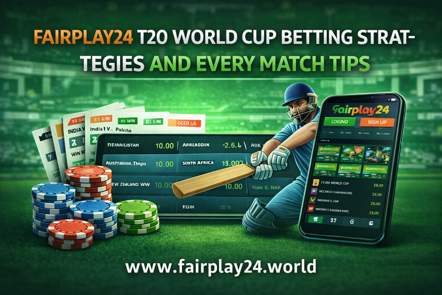 Fairplay24 T20 World Cup Betting Strategies and Every Match Tips