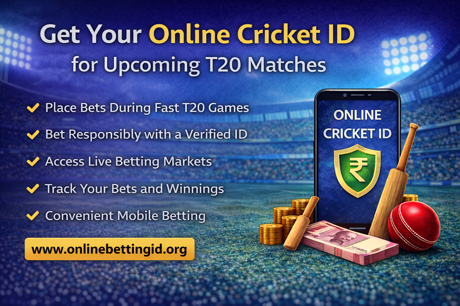 Get Your Online Cricket ID Ready for Upcoming T20 Matches