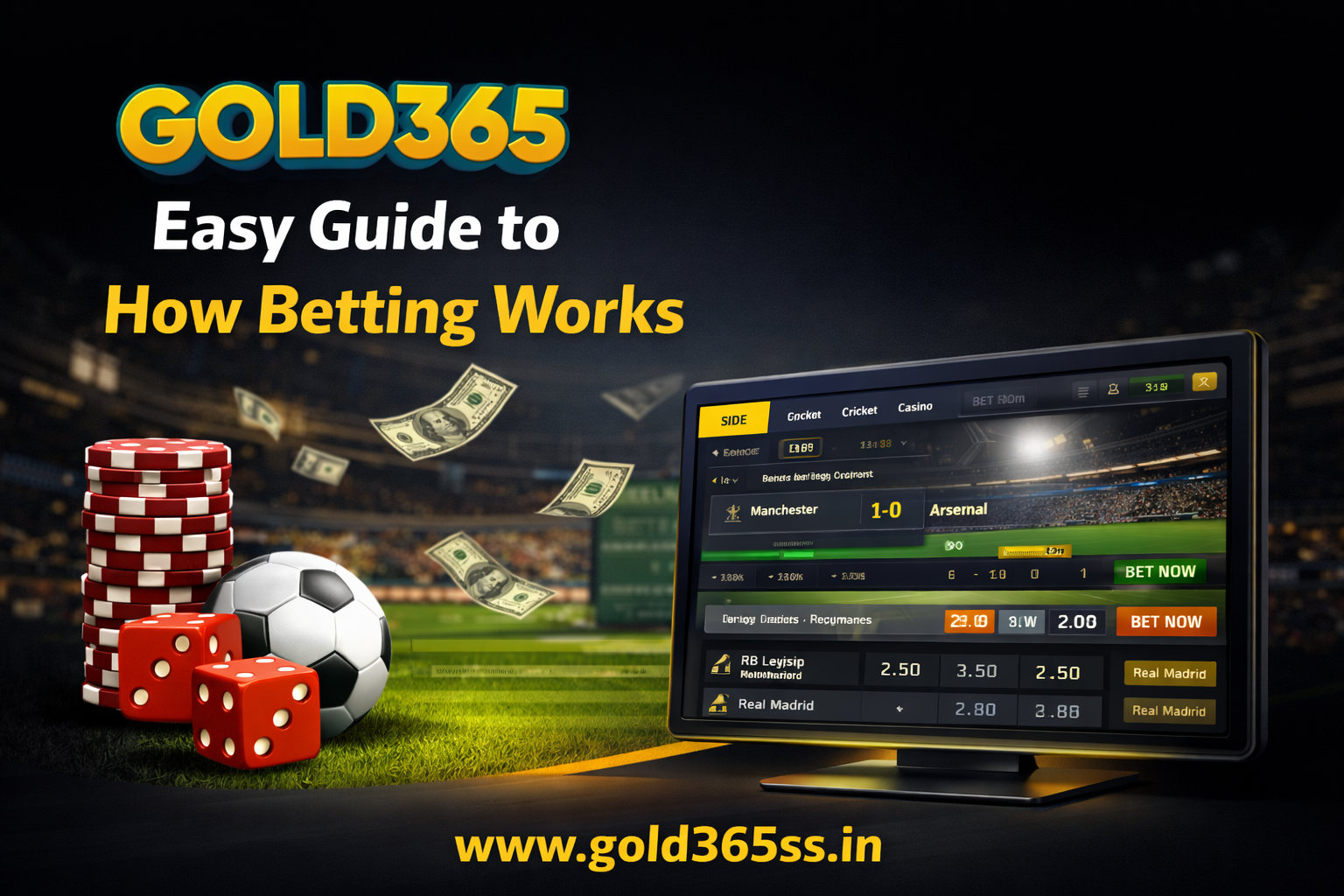 Gold365 Easy Guide to How Betting Works