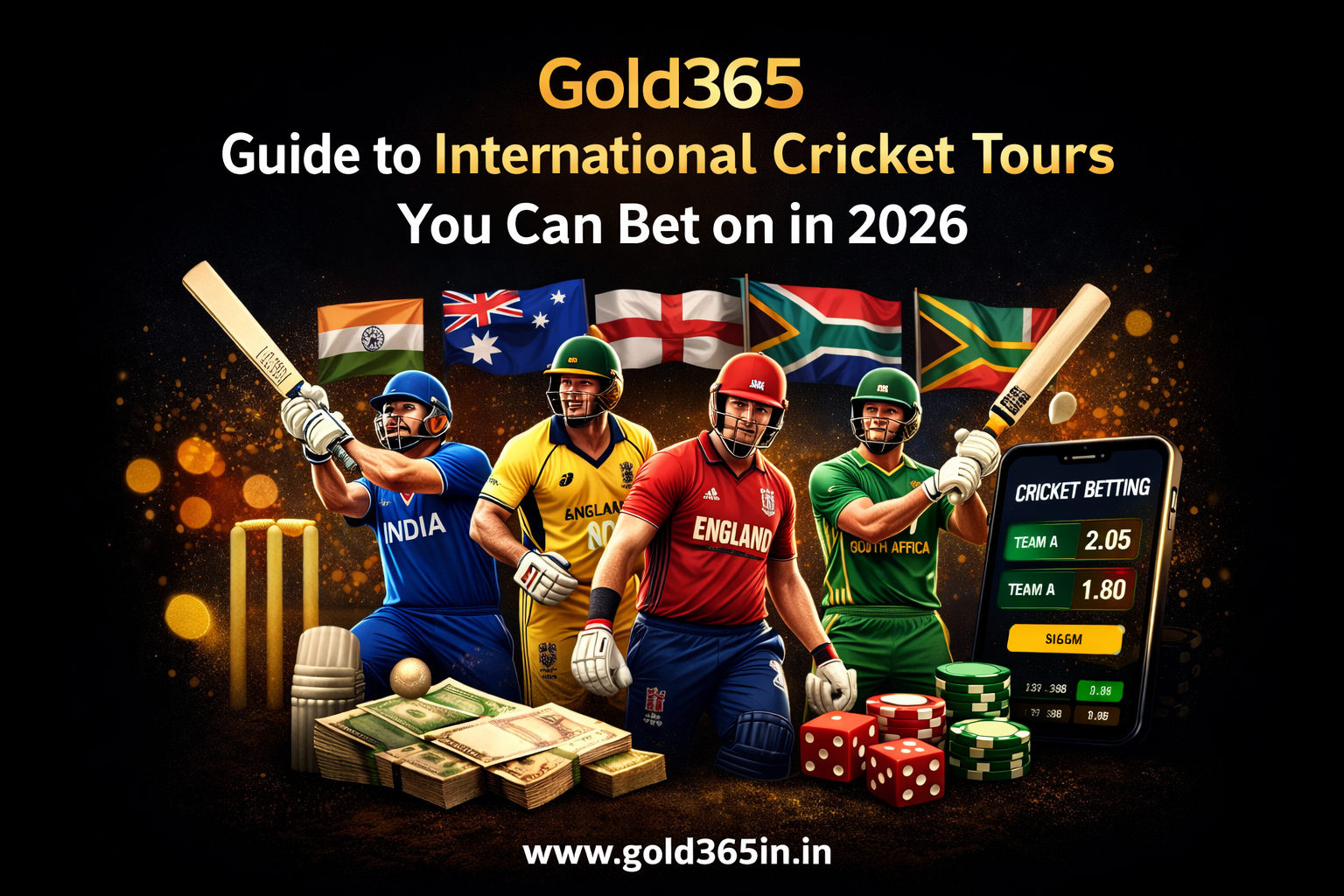 Gold365 Guide to International Cricket Tours You Can Bet on in 2026