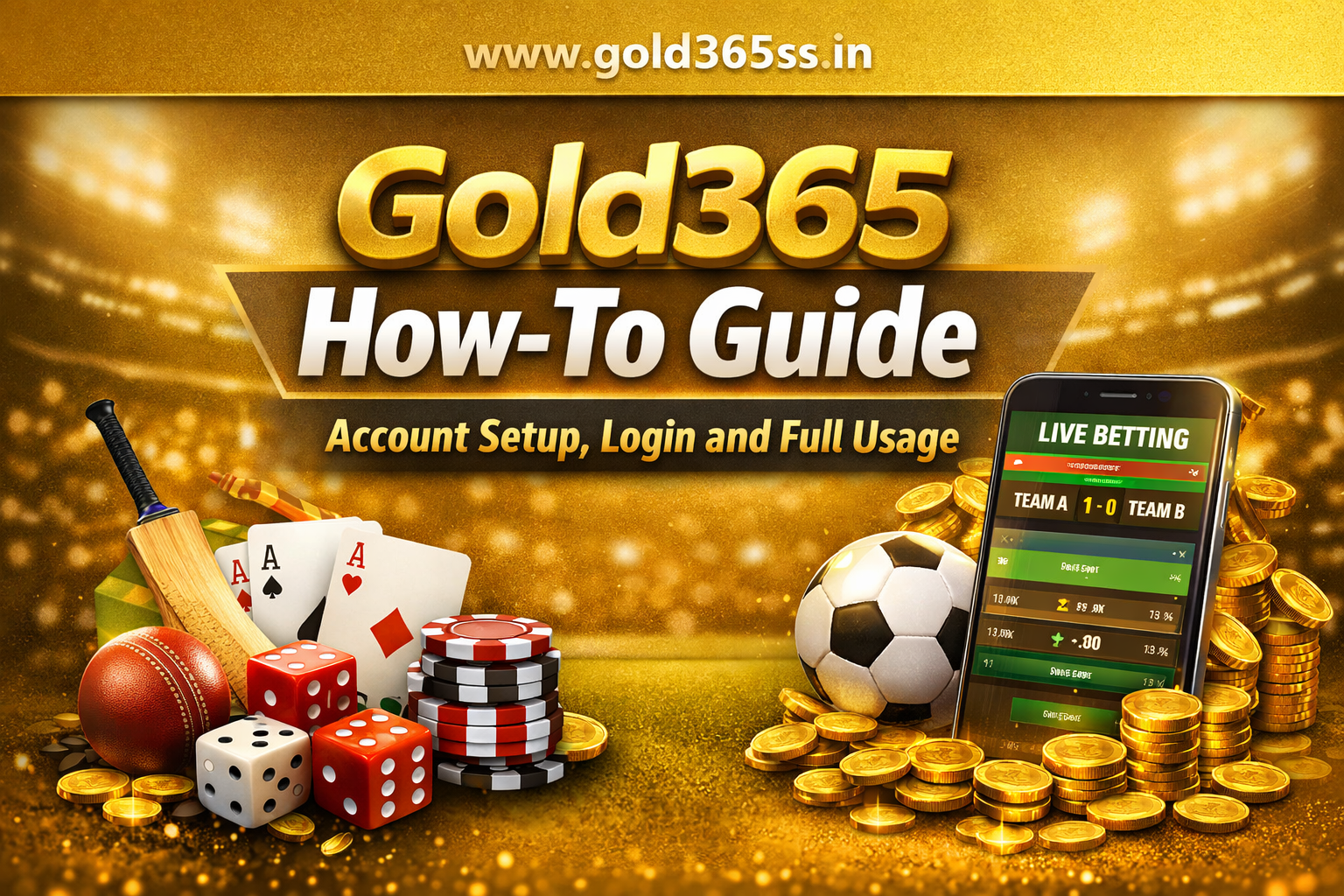 Gold365 How-To Guide: Account Setup, Login and Full Usage