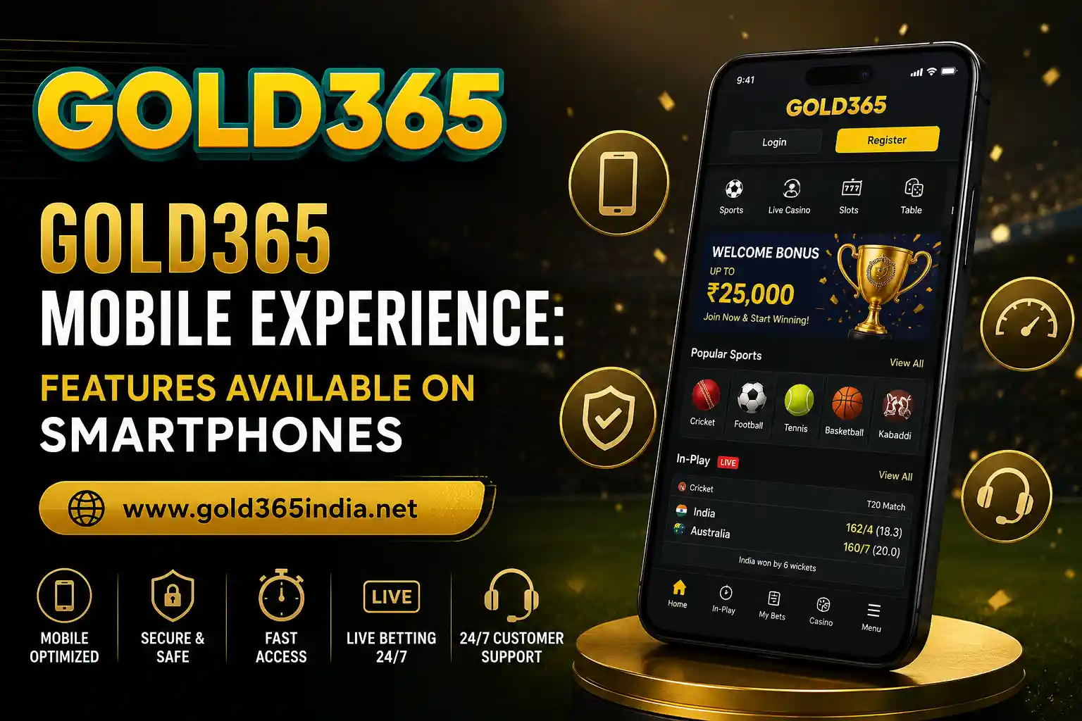 Gold365 Mobile Experience: Features Available on Smartphones