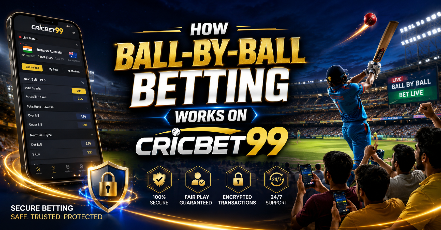 How Ball-by-Ball Betting Works on Cricbet99