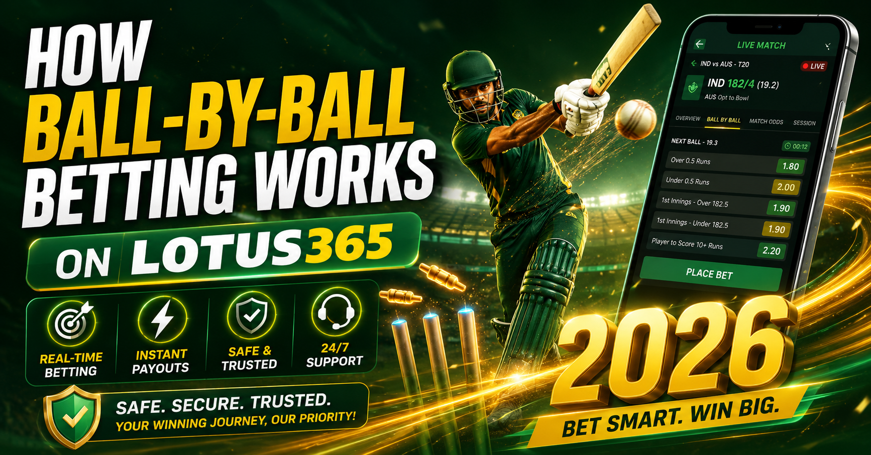 How Ball-by-Ball Betting Works on Lotus365