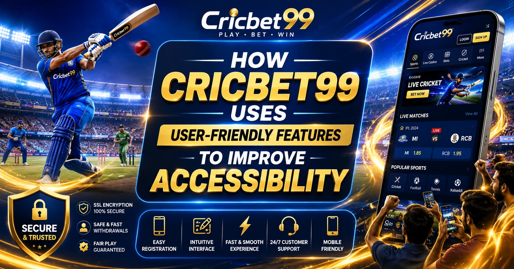How Cricbet99 Uses User-Friendly Features to Improve Accessibility