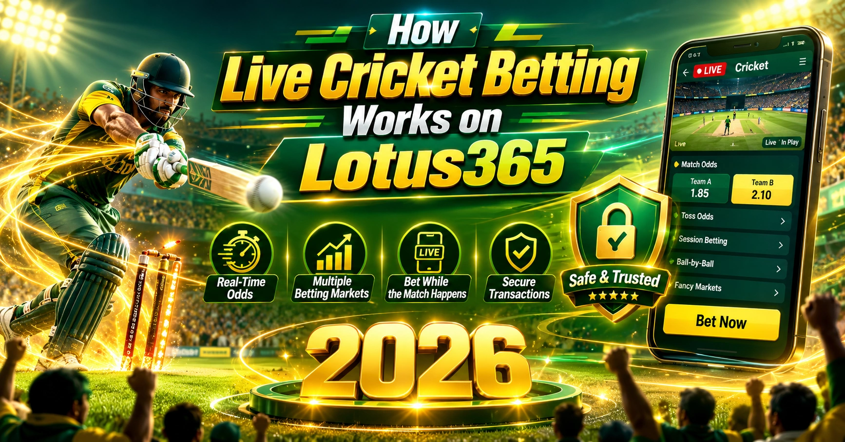 How Live Cricket Betting Works on Lotus365