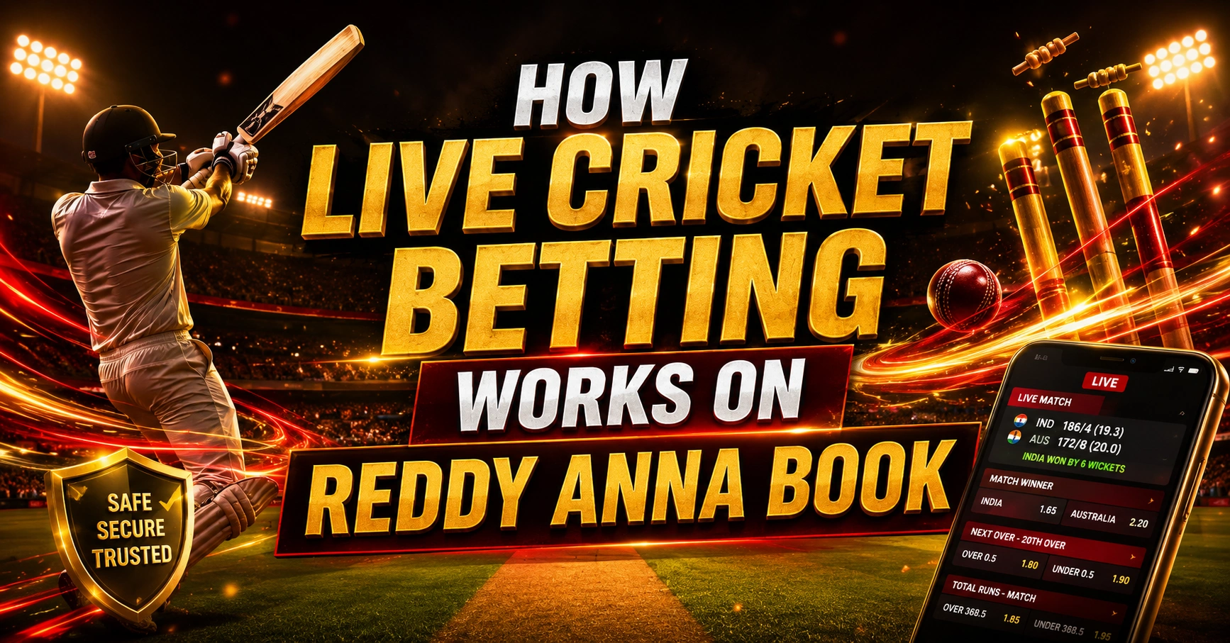 How Live Cricket Betting Works on Reddy Anna Book