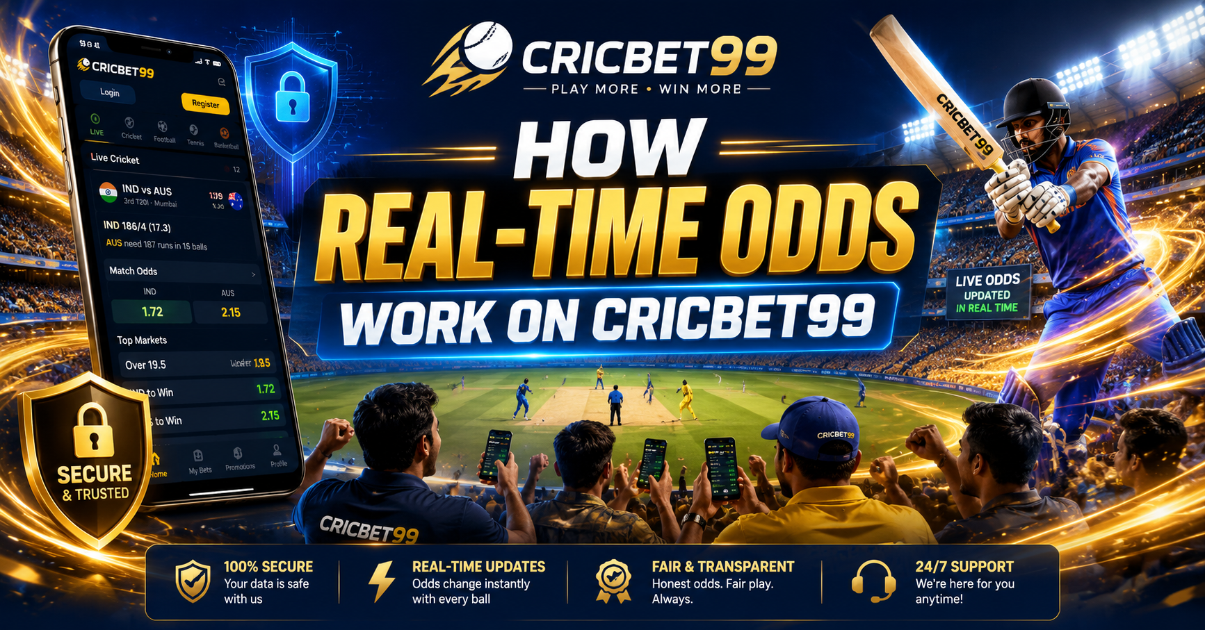 How Real-Time Odds Work on Cricbet99