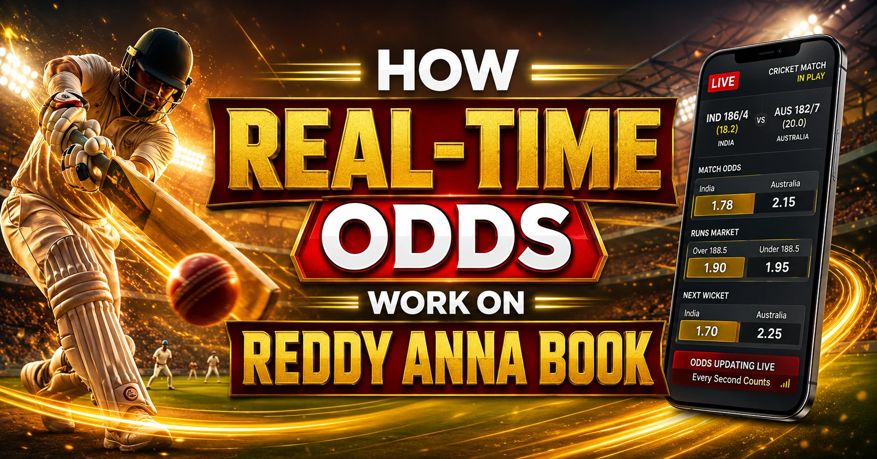 How Real-Time Odds Work on Reddy Anna Book