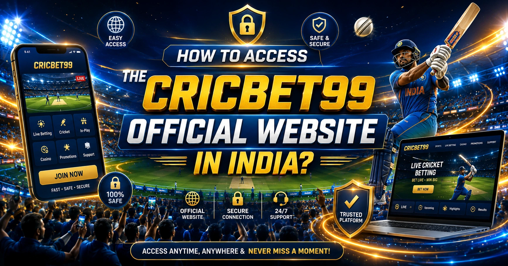 How to Access the Cricbet99 Official Website in India?