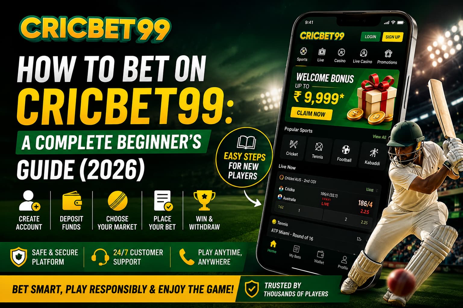 How to Bet on Cricbet99: A Complete Beginner's Guide (2026)
