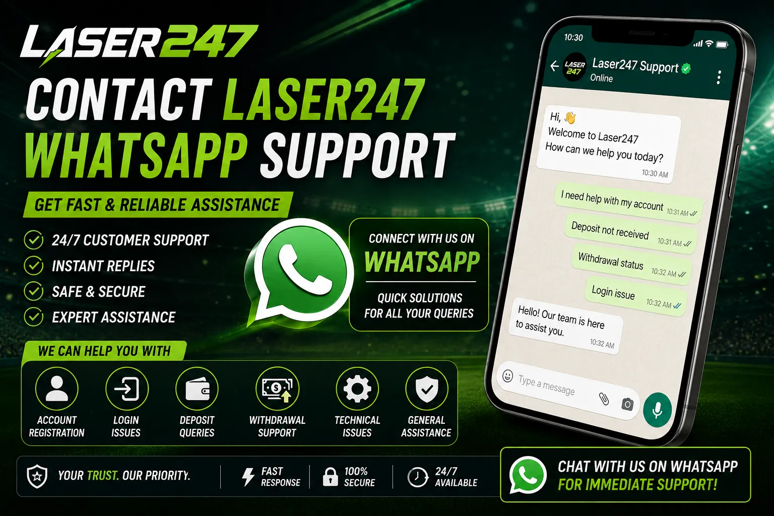 How to Contact Laser247 WhatsApp Support – Complete Customer Help Guide