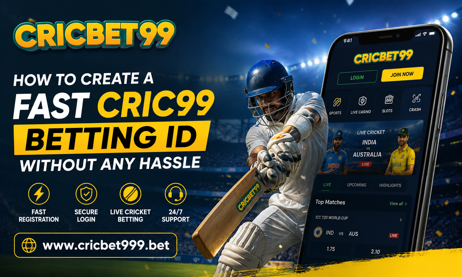 How to Create a Fast Cric99 Betting ID Without Any Hassle