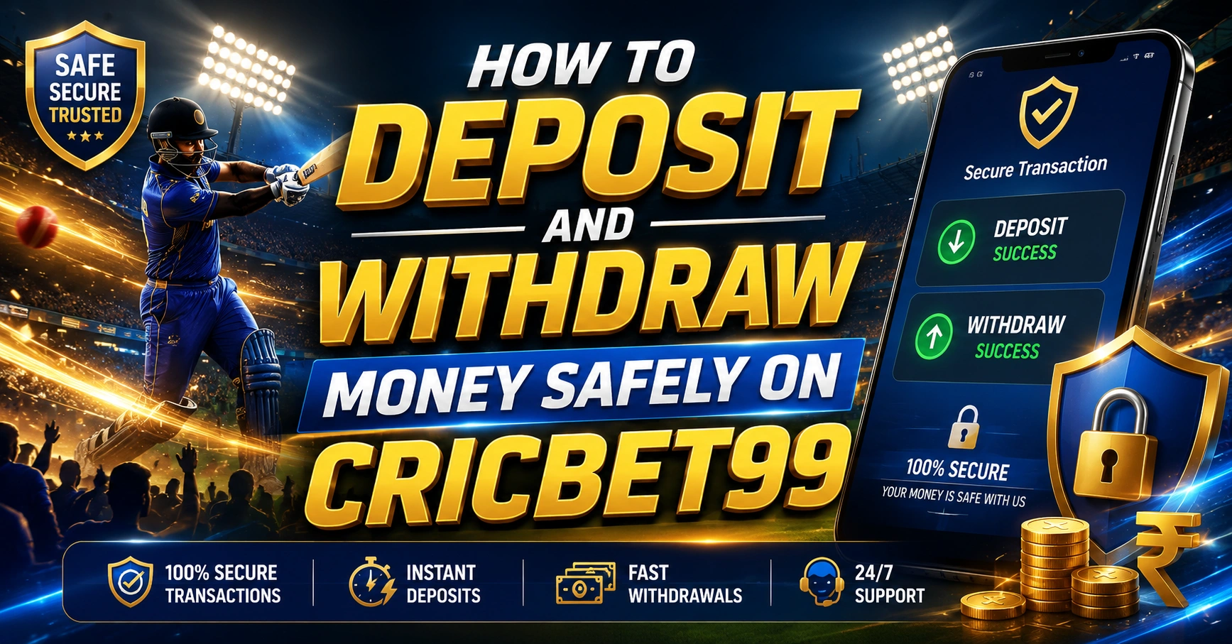 How to Deposit and Withdraw Money Safely on Cricbet99