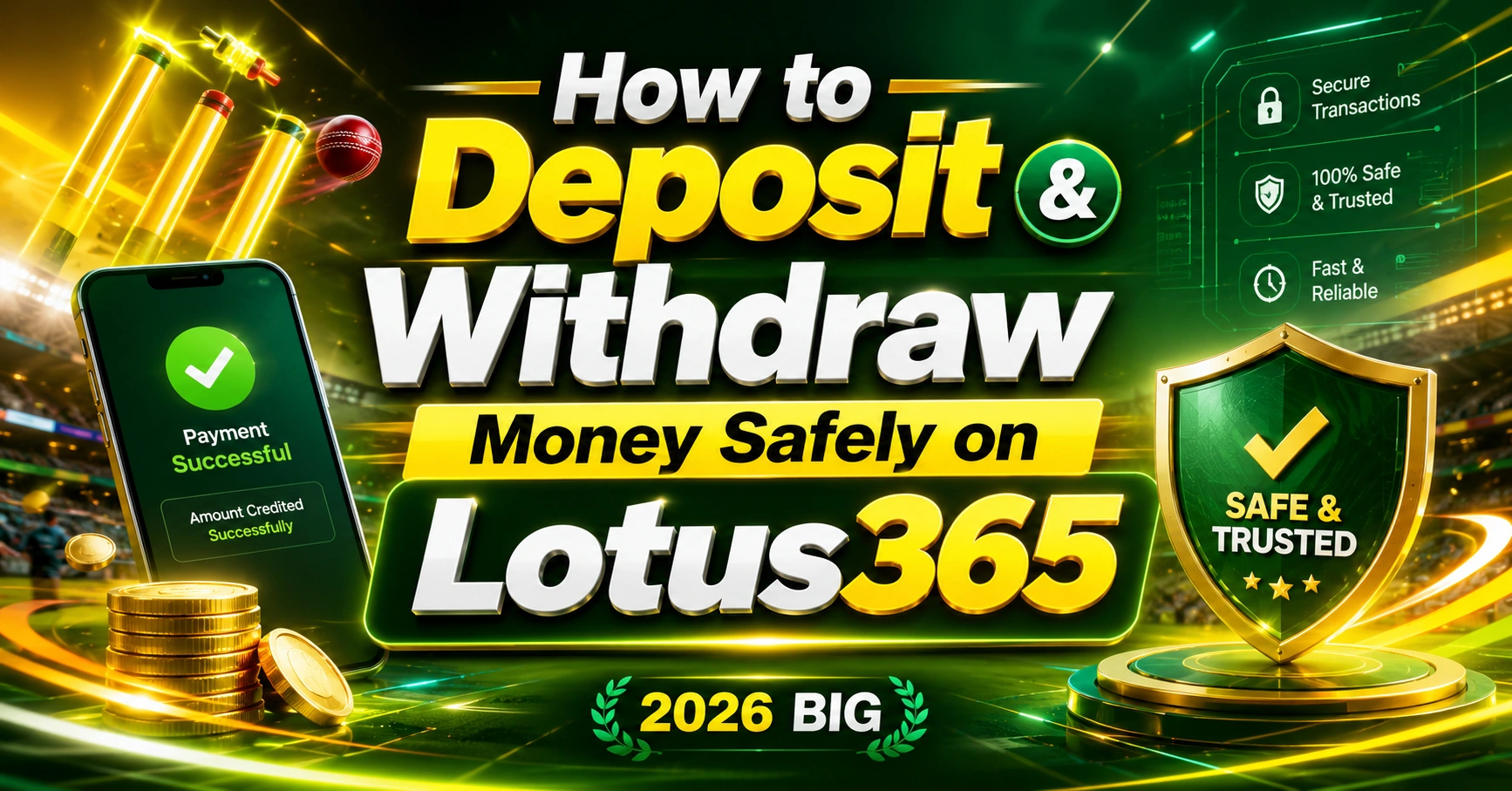 How to Deposit and Withdraw Money Safely on Lotus365
