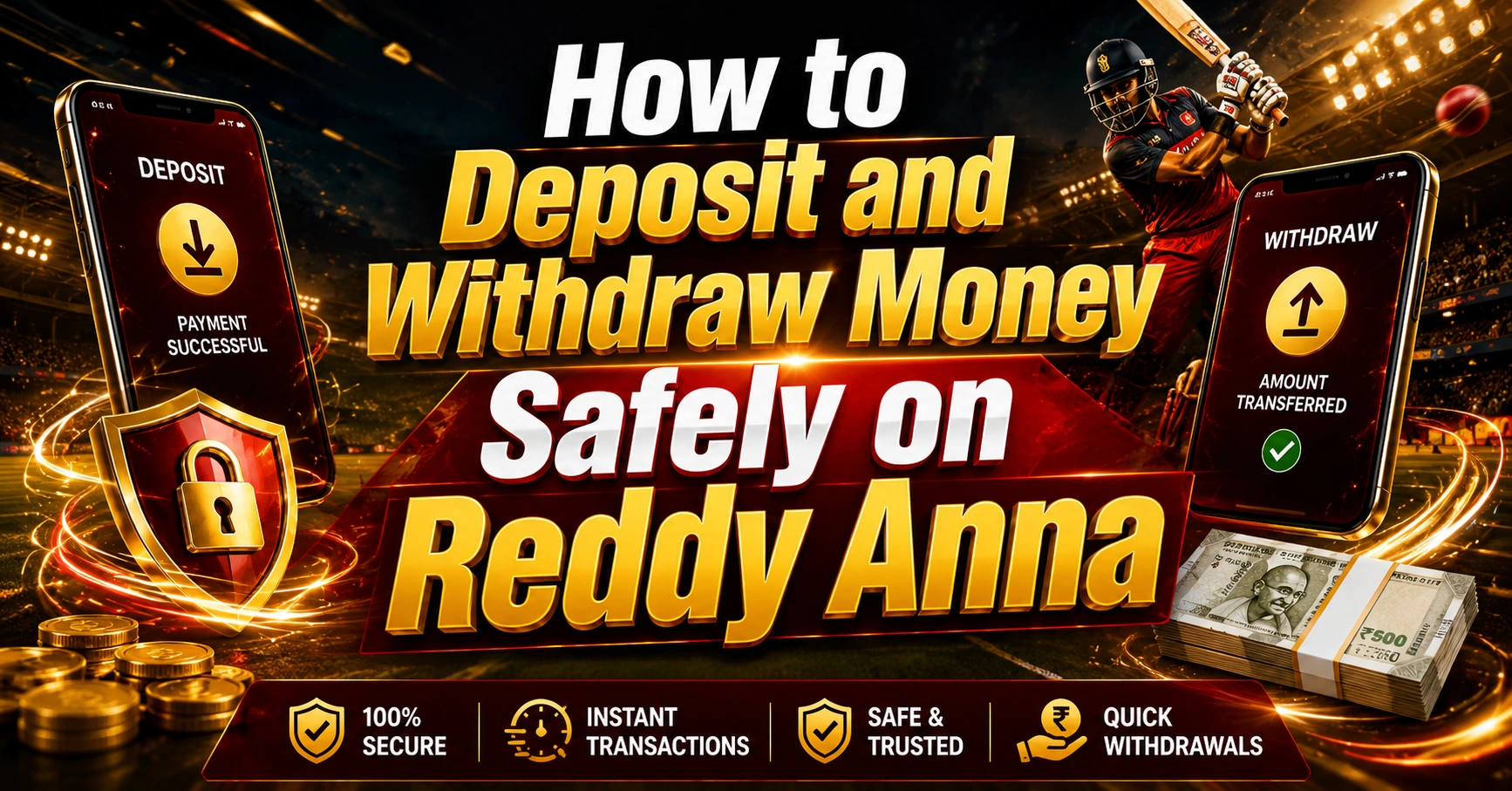How to Deposit and Withdraw Money Safely on Reddy Anna?