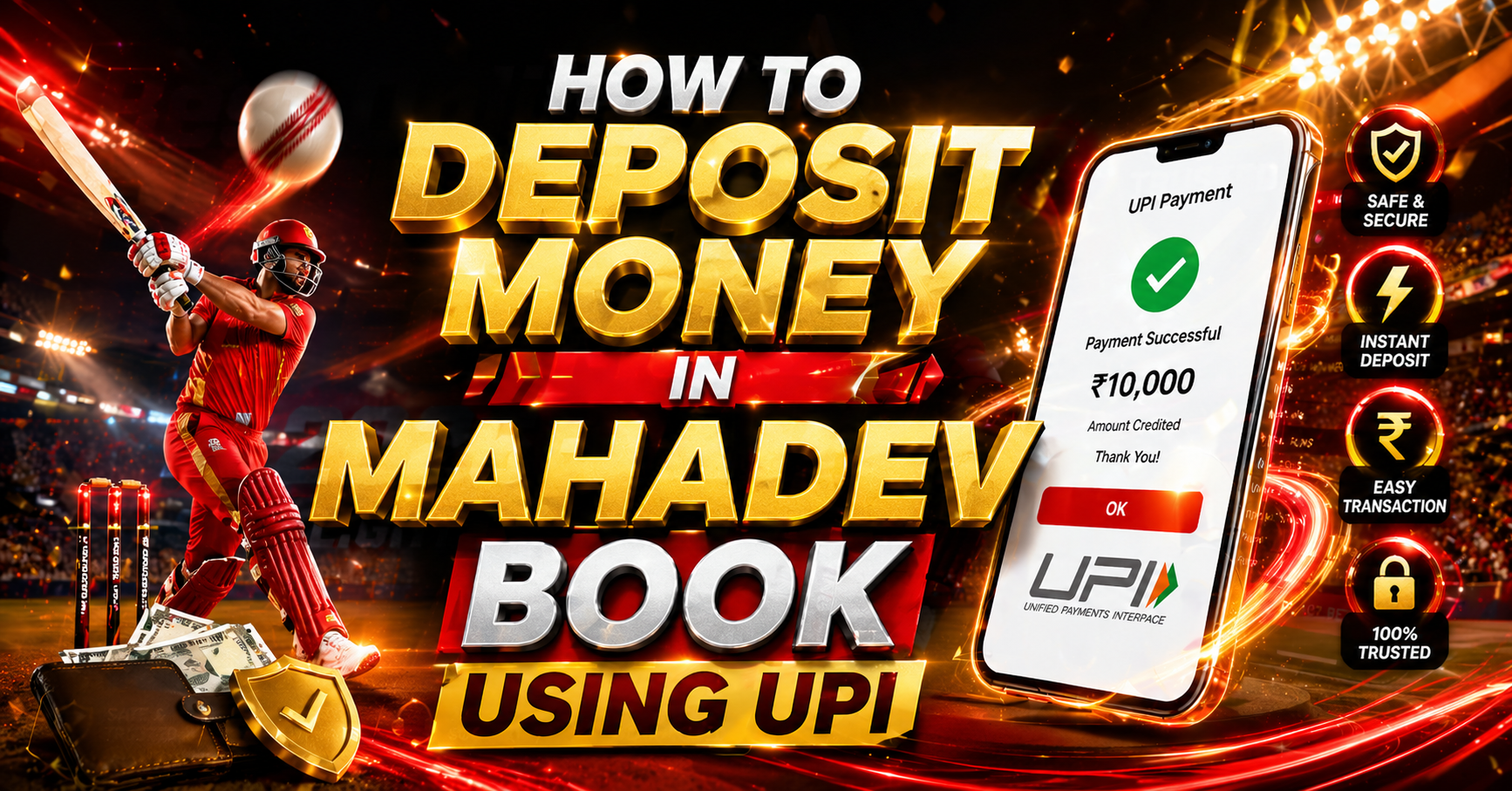 How to Deposit Money in Mahadev Book Using UPI