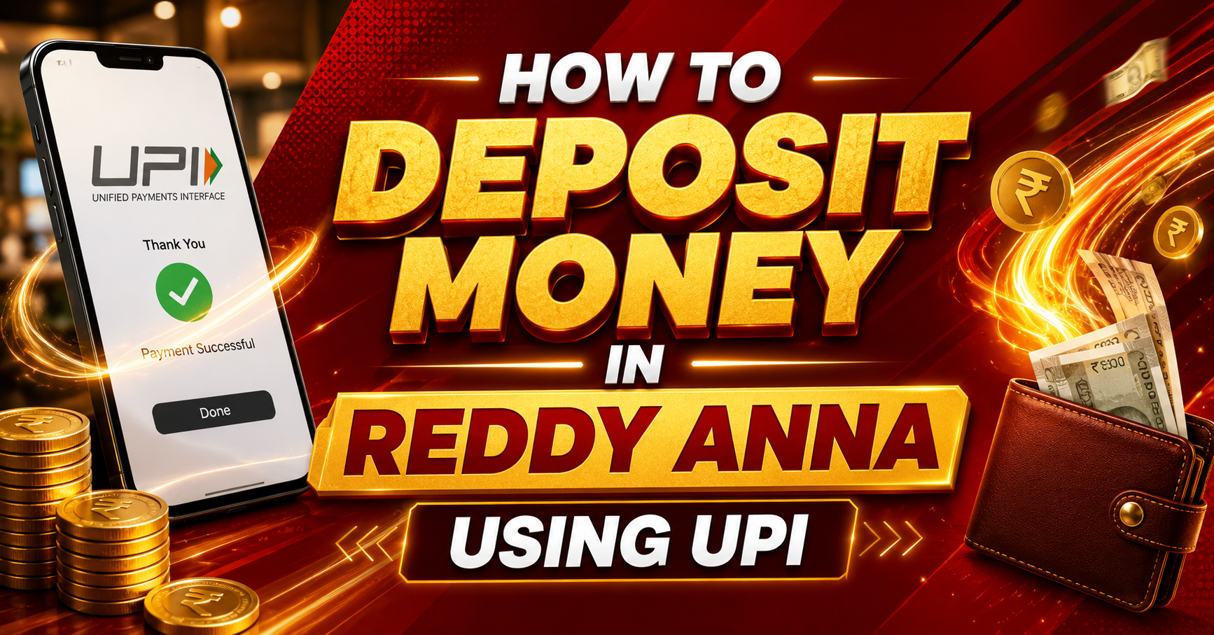 How to Deposit Money in Reddy Anna Using UPI (Complete Guide)