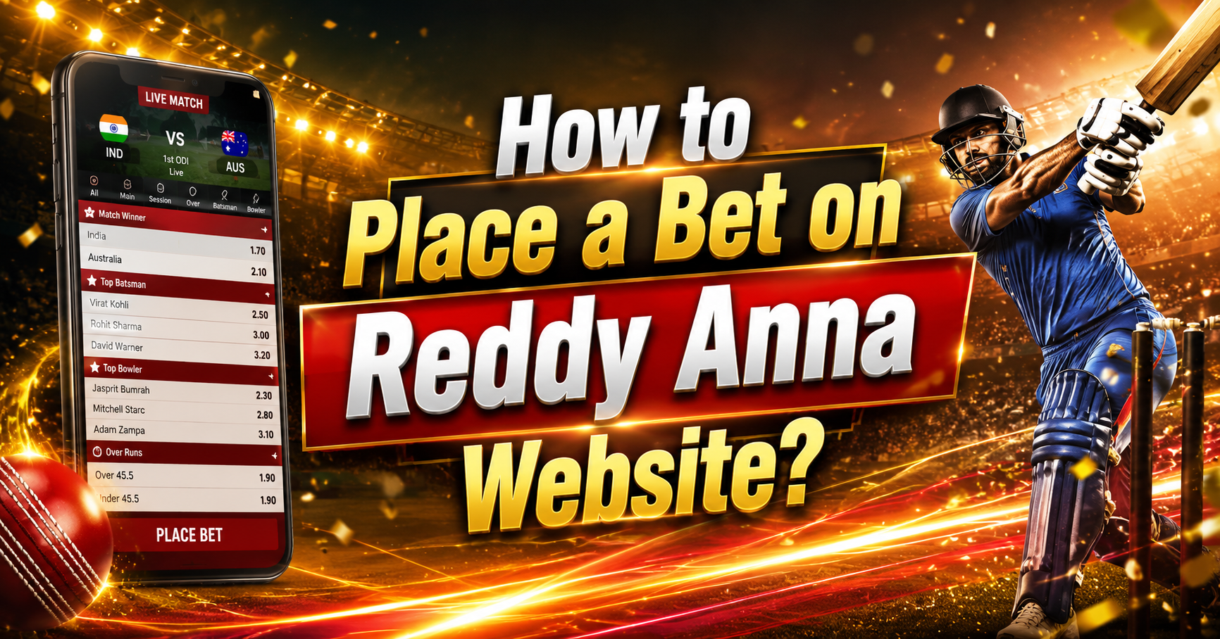 How to Place a Bet on Reddy Anna Website?