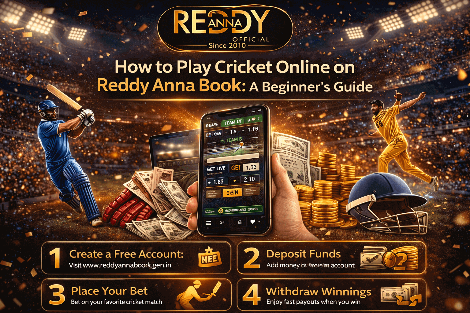How to Play Cricket Online on Reddy Anna Book: A Beginner’s Guide