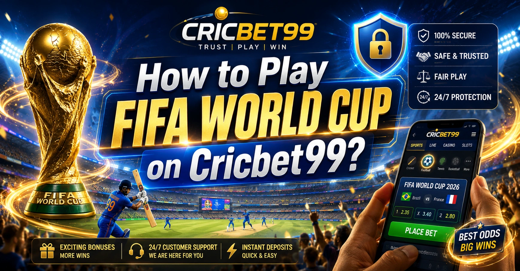 How to Play FIFA World Cup on Cricbet99?