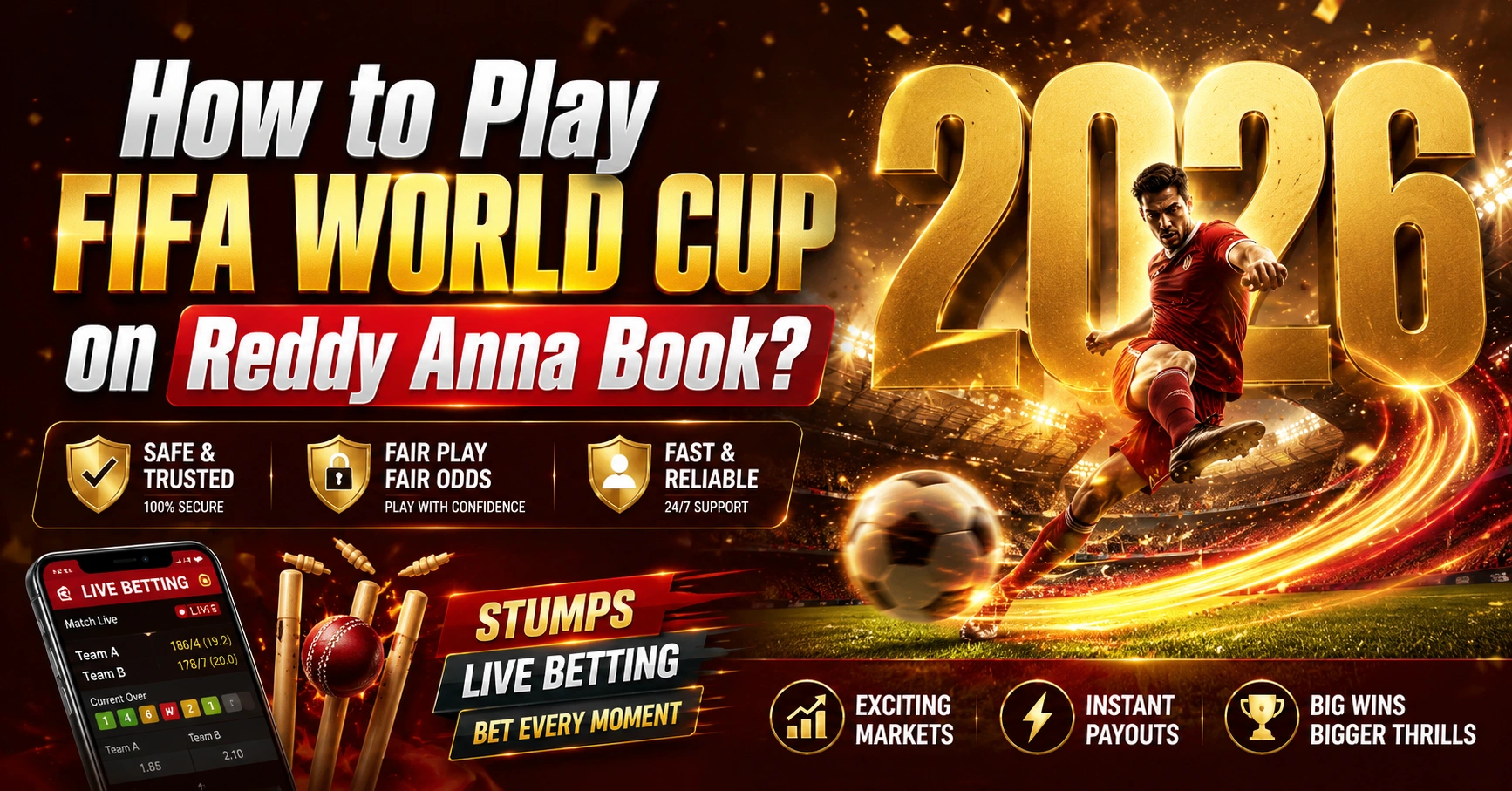 How to Play FIFA World Cup on Reddy Anna Book?