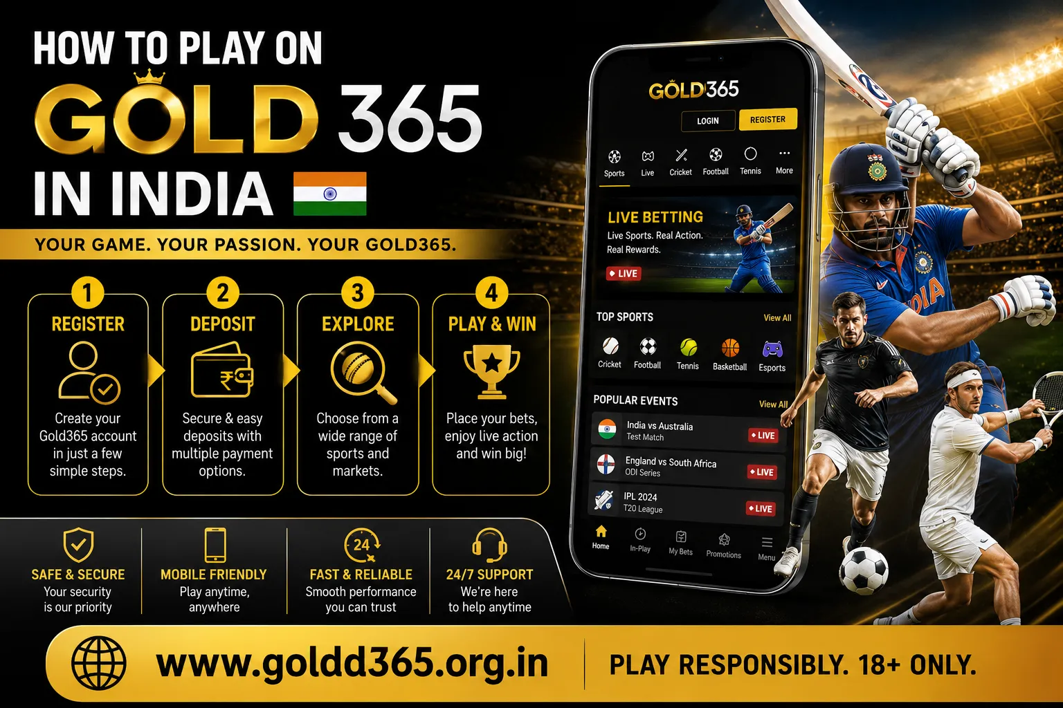 How to Play on Gold365 in India