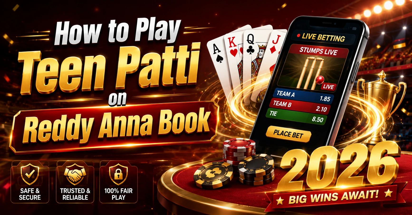 How to Play Teen Patti on Reddy Anna Book?