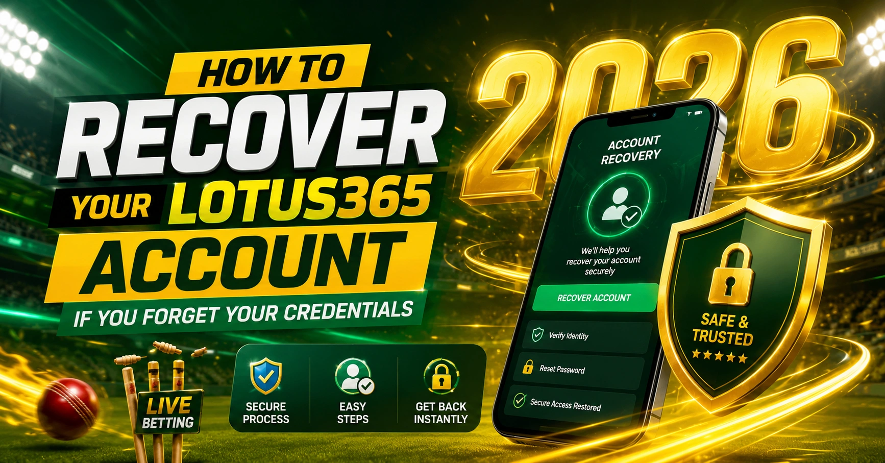 How to Recover Your Lotus365 Account If You Forget Your Credentials