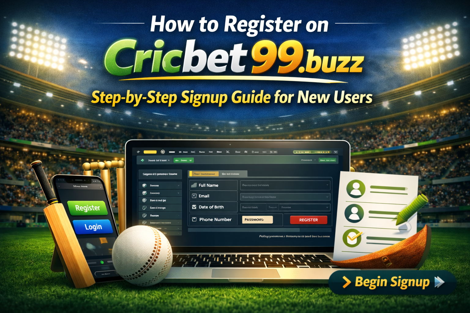 How to Register on Cricbet99buzz: Step-by-Step Signup Guide for New Users