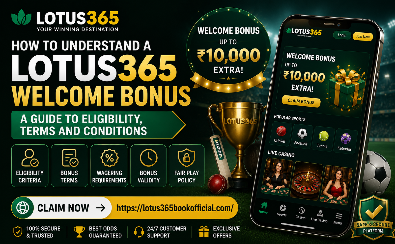 How to Understand a Lotus365 Welcome Bonus: A Guide to Eligibility, Terms and Conditions